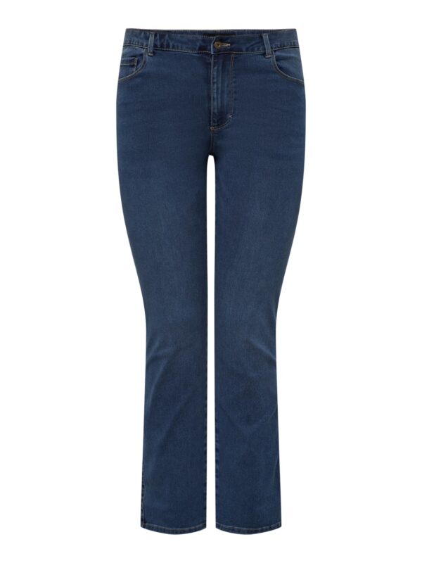 Carmakoma by Only Damen Jeans CARAUGUSTA - Regular Fit - Blau - Medium Blue Denim - Plus Size